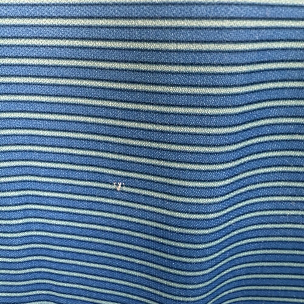 Greg Norman Shark Polo Shirt Blue StripeShort Sleeve Mens XL 3-Button Polyester - Picture 6 of 11
